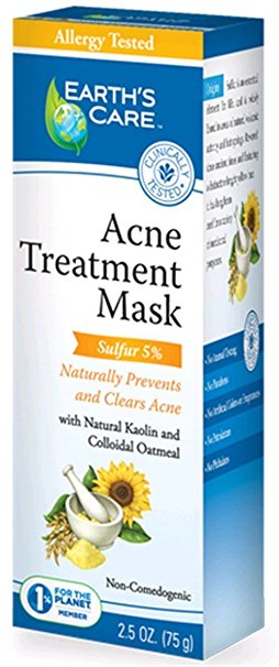 Earth's Care Acne Treatment Mask, 2.5 Ounce