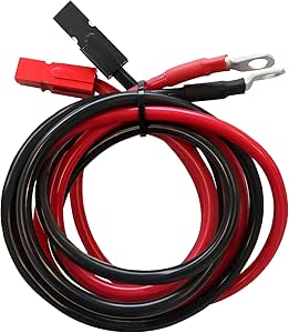 Renogy 10FT 6AWG Anderson Adaptor Cable for Input Side (Anderson PP75 - Ring Lug) Fit REGO 12V 60A DC-DC MPPT Plug and Play Battery Charger