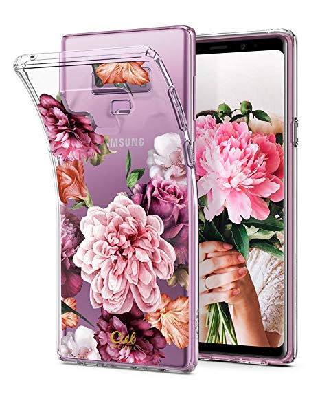 Ciel by CYRILL Cecile Collection Galaxy Note 9 Case with Light but Durable Flexible Flower TPU Protection for Samsung Galaxy Note 9 (2018) - Rose Floral