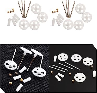 Acxico 24Pcs RC Quadcopter Drone Spare Parts Motor Gear & Main Gears Set for Syma X5 X5C X5SC