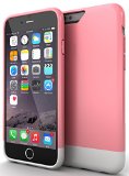 iPhone 6 Case  Stalion Slider Series iPhone 6 47 Hard Case Premium Coated Non-Slip Matte-UV Texture Lifetime WarrantyPink RosePowder White iPhone 6s Case