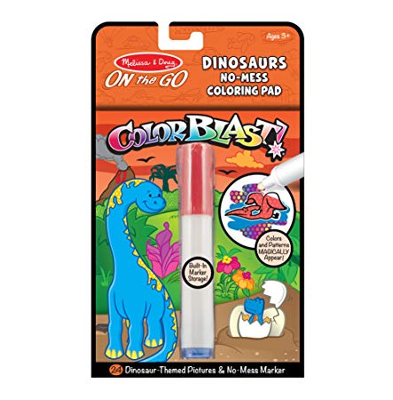 Melissa & Doug On the Go ColorBlast! Travel Activity Book With No-Mess Marker - Dinosaur