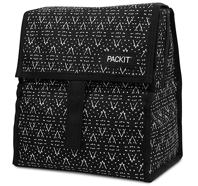 PackIt Freezable Lunch Bag with Zip Closure, Desert Plains