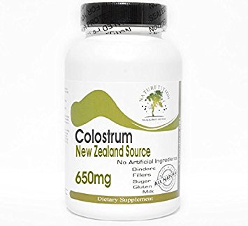 Colostrum New Zealand Source 650mg ~ 90 Capsules - No Additives ~ Naturetition Supplements
