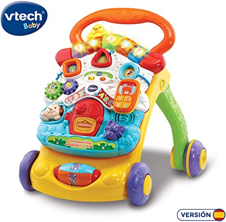 Vtech 2 in 1 Walker Slider, Improved Design, Interactive Baby Walker Foldable Colours (3480-505622)