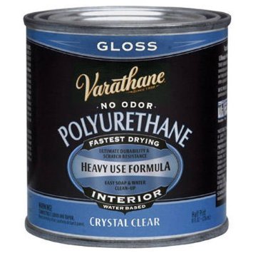 Rust-Oleum Varathane 200061H 1/2-Pint Interior Crystal Clear Water-Based Polyurethane, Gloss Finish