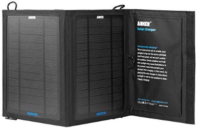 Anker 8W Single-Port Portable Foldable Outdoor Solar Charger with PowerIQ Technology
