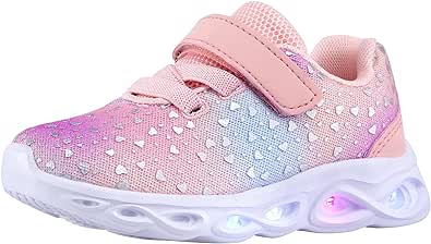 Toddler Boys Girls Light Up Shoes Little Kids Flashing Led Sneakers