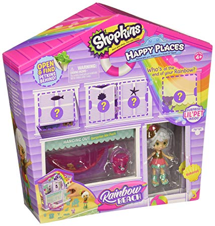 Shopkins Happy Places Rainbow Beach Furniture Set - Hanging Out