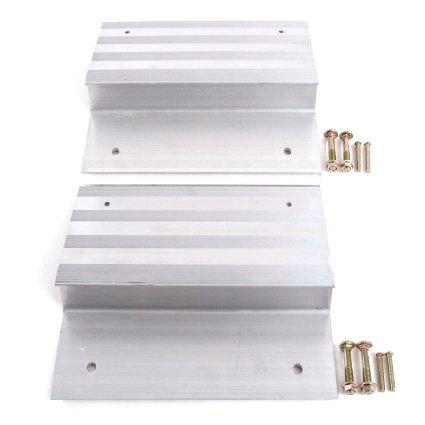 Ramp Aluminum Truck Top End Kit Loading ATV Mower Motorcycle 8" Wide 2 Pieces