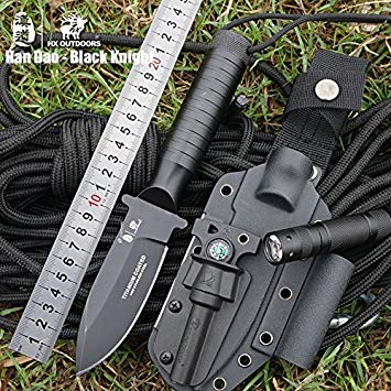 Black Knight survival tactics in the wild, saber, straight knife, outdoor diving knife