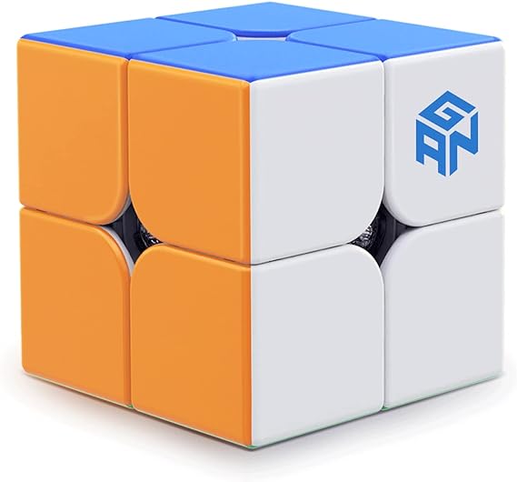 GAN 251 V2, 2x2 Speed Cube Mini Cube Puzzle Toy 2x2x2 Magic Cube 51mm Toy for Beginner (Stickerless)