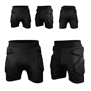 New Men's Sport Soccer Short Pants Crashproof Men GK Goal Keeper Goalie Padded Shorts