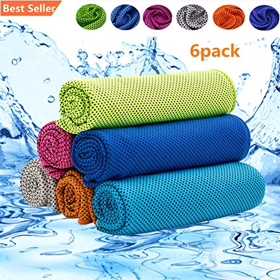 BESTOH Cooling Towel Ice Towel Chilly Towel Microfiber Towel for Neck Yoga, Sport, Running, Gym, Workout,Camping, Fitness, Workout & More Activities