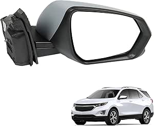 munirater Mirror Assembly Power Signal Blind Spot PTM-8 Pin Passenger Side Replacement for 2018 2019 2020 2021 2022 Equinox GM1321594