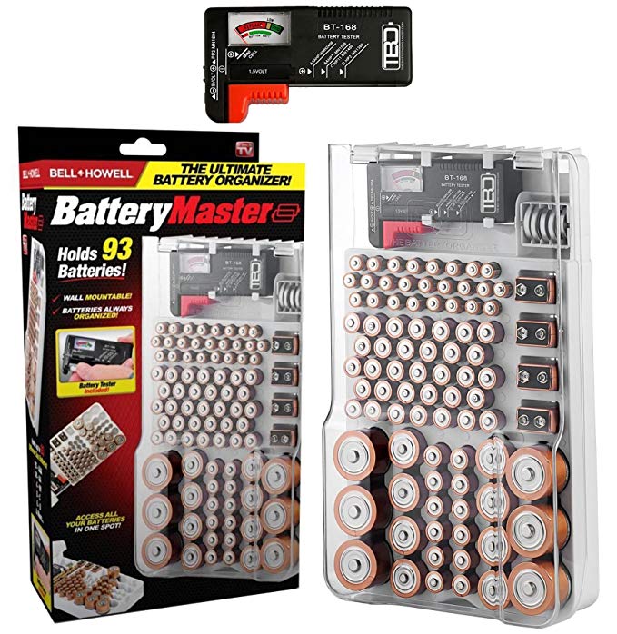 Bell   Howell BATTERY MASTER, Tester/Checker, Storage, Organizer, Holder As Seen On TV (Original)