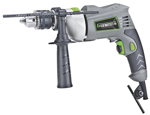 Genesis GHD1260B Hammer Drill, 1/2-Inch, Grey