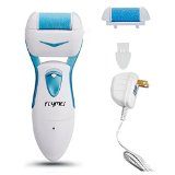 FLYMEI Rechargeable Electric Foot Callus Grinding Remover Pedicure Foot Care Kit  Gently and Effectively Remove Rough  Dry  Coarse Skin in Seconds Portable and Easy for Use blue