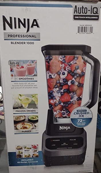 Ninja Professional Blender 1000, CO650B, 1000-Watt Motor Base, 72 oz, Black (Casual)