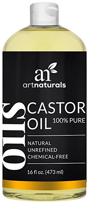 ArtNaturals Pure Organic Castor Oil - (16 Fl Oz / 473ml) - Massage Oil & Moisturizer – 100% Cold Pressed from Jamaica - for Hair, Skin, Eyelashes – Treatment for Dry and Cracked Skin