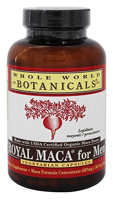 Whole World Botanicals Royal Maca for Men -- 507 mg - 180 Vegetarian Capsules