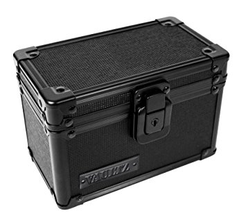 Vaultz Locking 3 x 5 Index Card Box, Tactical Black (VZ00315)