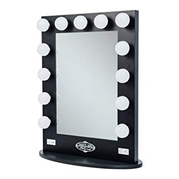 Broadway Lighted Vanity Mirror - Gloss Black