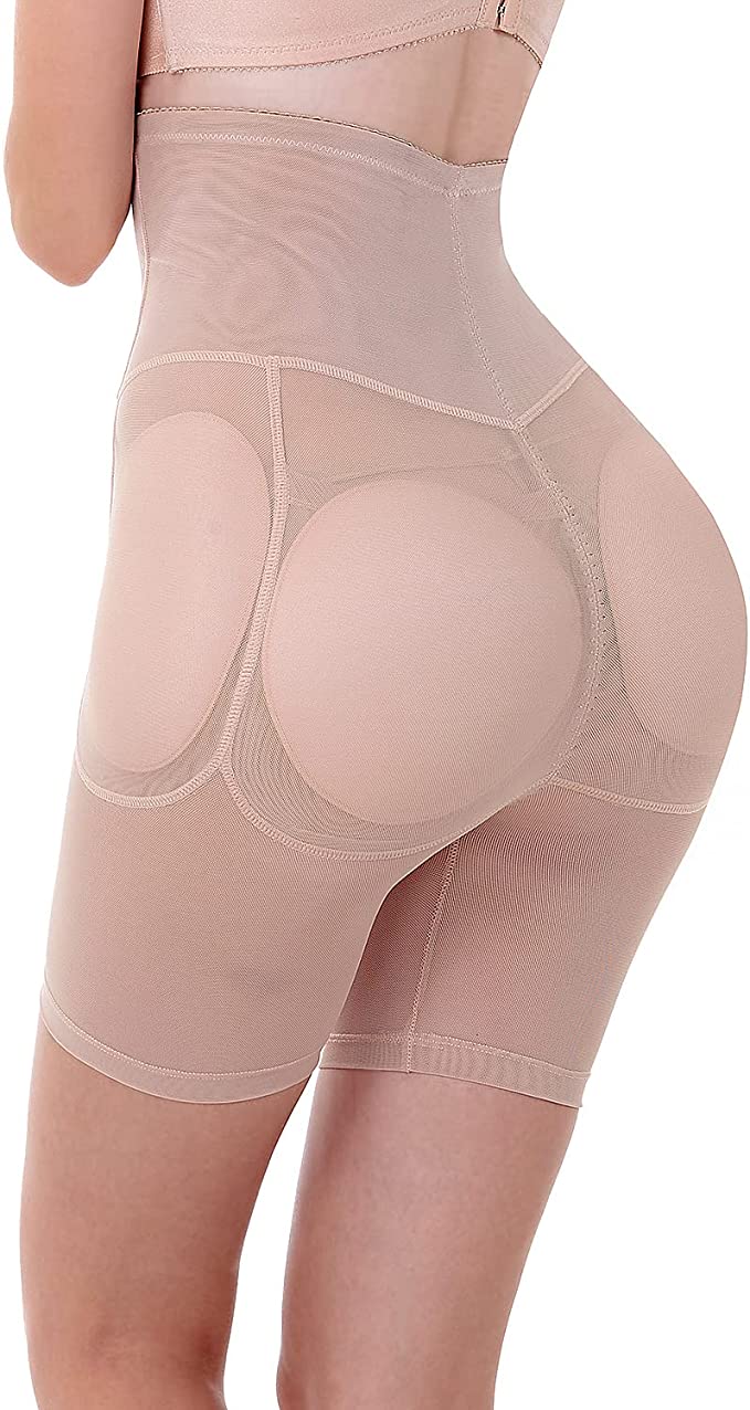 Bluewhalebaby Women's Control Panty High Waisted Butt Lifter Leggings Seamless Tummy Control Underwear Hip Enhancer Shapewear