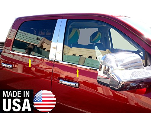 Made In USA! Works With 2009-2018 Dodge Ram Crew/Mega Cab 4PC Window Sill Trim 12 2013 2014 2015 2016