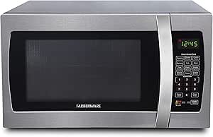 Farberware FMO13AHTBKI Professional 1.3 Cu. Ft. 1100-Watt Microwave Oven with Sensor, Stainless Steel