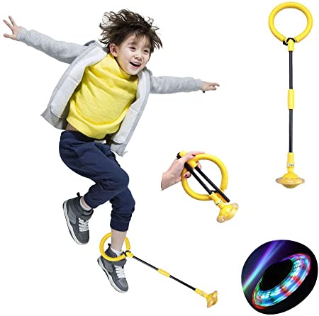 nobrand Foldable Children's Ankle Skip Ball Color Flashing Jumping Ring Kids Fitness Sport Jump Ball Toy