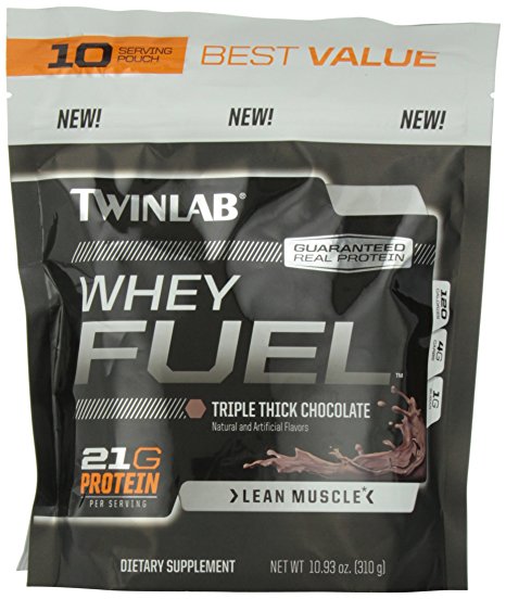 Twinlab Whey Supplement Fuel, Triple Thick Chocolate, 10.93 Ounce