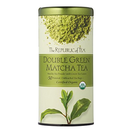 The Republic of Tea 100% Organic Double Green® Matcha Tea Bags
