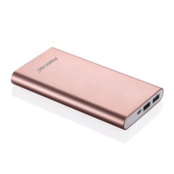 Limited Edition Poweradd Pilot 2GS 10000mAh Portable Phone Charger External Battery Pack with Fast Charging for iPhone iPad Air  Mini65292iPod Samsung Galaxy LG HTC Gopro and more - Rose Gold