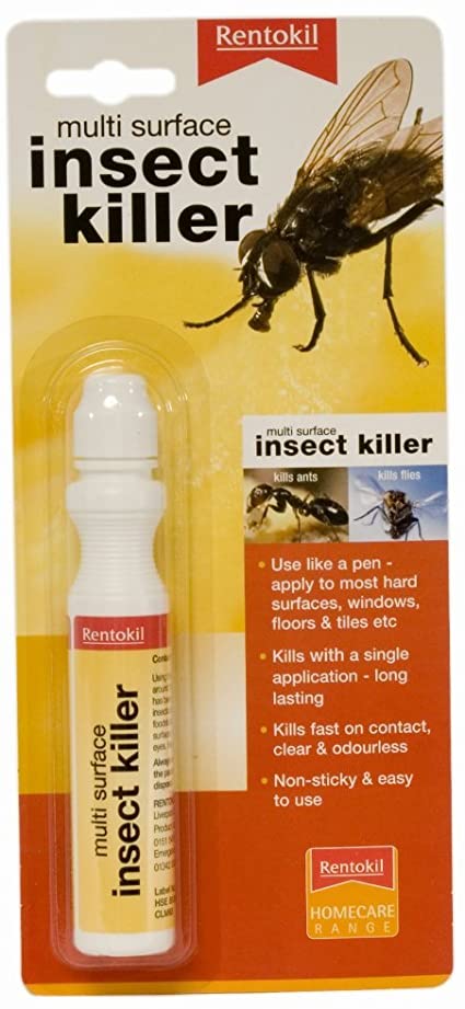 2 X Rentokil PSM73 Multi Surface Fly and Ant Killer Pen
