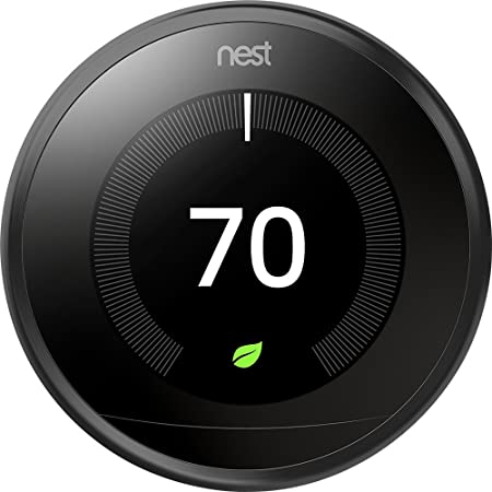 Google Nest Learning Thermostat - Programmable Smart Thermostat for Home - 3rd Generation Nest Thermostat - Works with Alexa - [Black]