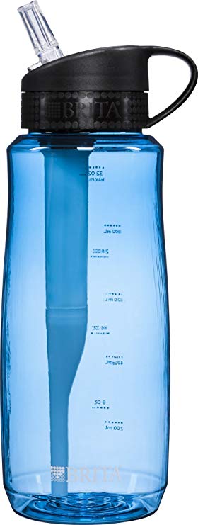 Brita Hard Sided Water Filter Bottle, Blue, 1000ml