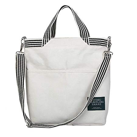 COOFIT Ladies Shoulder Bag Canvas Crossbody Bag Fashion Tote Bag for Shopping Women Handbags