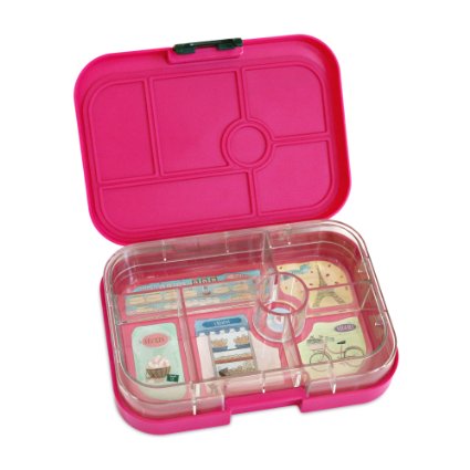 YUMBOX Leakproof Bento Lunch Box Container (Parisian Pink) for Kids with Glow-in-the-dark Stars!