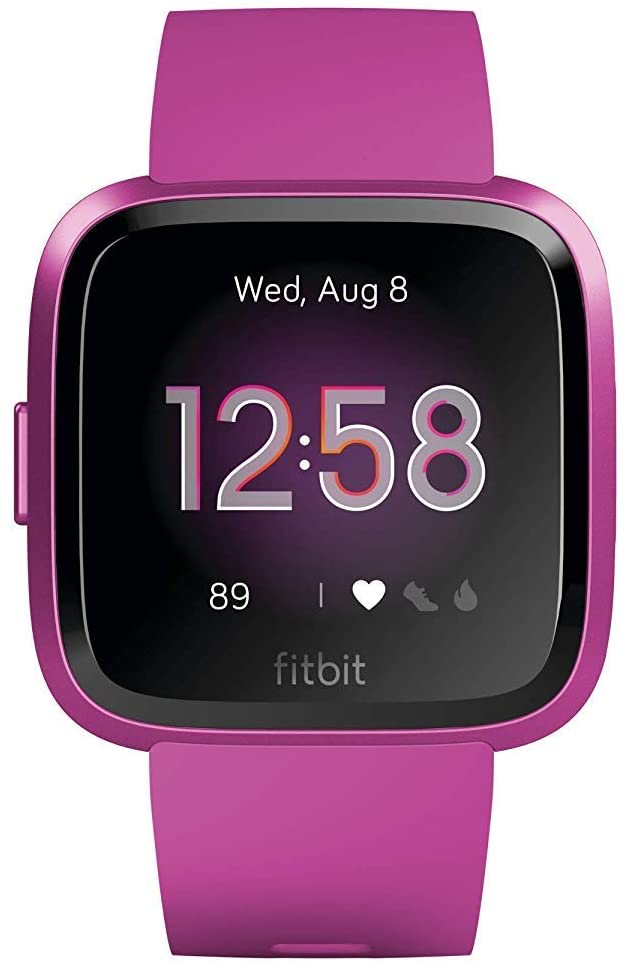 Fitbit Versa Lite Health & Fitness Smartwatch with Heart Rate, 4  Day Battery & Water Resistance, Mulberry