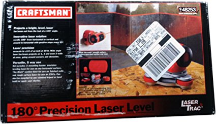 Craftsman Laser TracTM Level with Carrying Case and Laser Enhancing Glasses