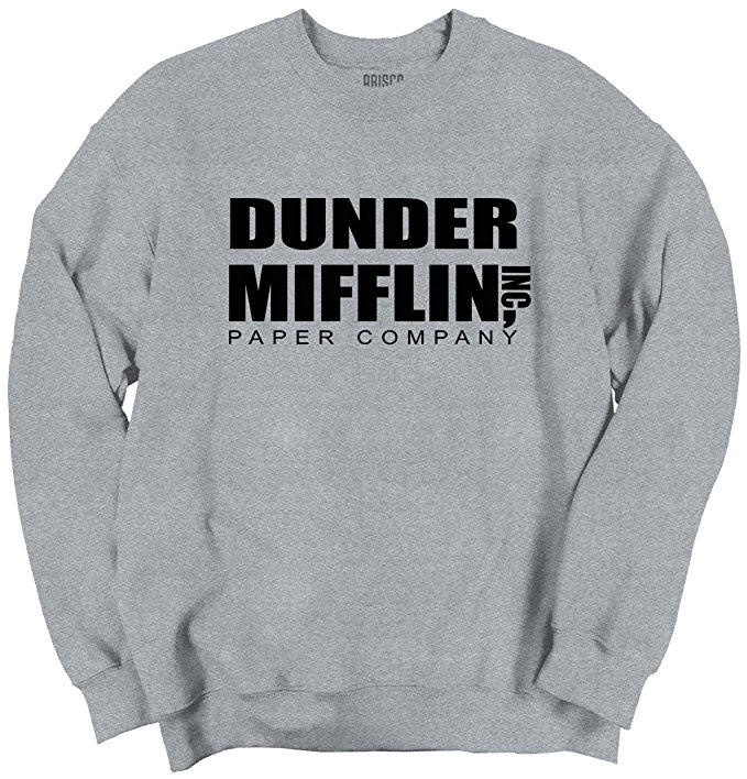 Brisco Brands Dunder Mifflin Paper Company The Office TV Show Funny Humor Sweatshirt