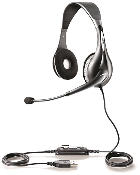 Jabra UC VOICE 150 Duo Corded Headset for Softphone