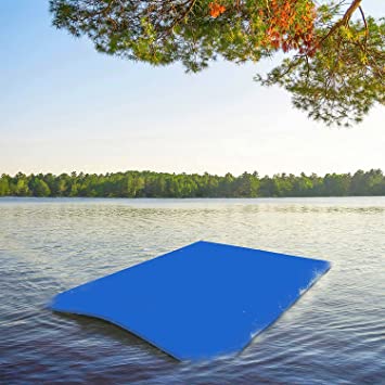 Pool Floating Water Mat Foam Water Floating Pad Lily Pad 10 x 5 FT with Storage Straps, Portable Giant Floats Pad for River Lake Raft Beach Water Activities, Beach Floaty Party Toys for Kids Adults