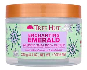 Tree Hut Enchanting Emerald Whipped Shea Body Butter, 8.4 oz., Natural Shea Butter for Nourishing Essential Body Care