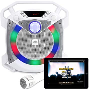 SingCube 10 Watt Rechargeable Bluetooth Karaoke Machine with Lights, Microphone and Voice Changer, 10W (RJPS100)
