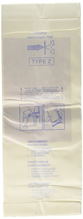 Hoover Vac Type Z Vacuum Bags Microfiltration with Closure -10 Pack