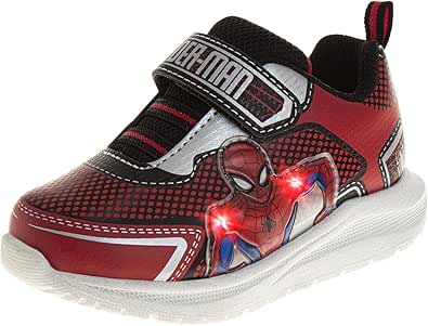 Marvel Comics Character Sneakers Slipon Laceless - The Avengers Spiderman Captain America Hulk Thor Ironman Athletic Shoes (Sizes: 6-10 Toddler / 11-12 Little Kid)