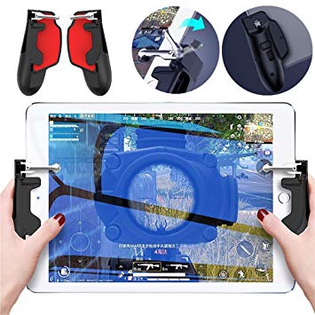 PUBG Mobile Controller for iPad - Aovon [2019 Upgrade Version] Sensitive Shoot Aim Gamepad Trigger for PUBG/Knives Out, Support 4.5-12.9 inch Tablet & Smartphone (Red)