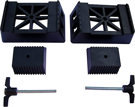 POWERTEC 71026V Plastic Sawhorse Brackets for Use with 2x4 Lumber | Kit Builds one Saw Horse, Set of 2, Black